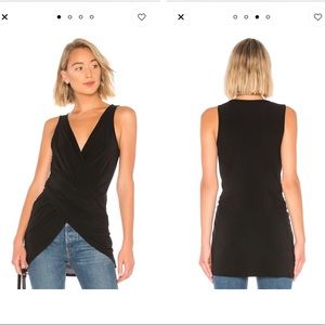 NWT BCBGMaxAzria Sleeveless Wrap Front Tunic Top